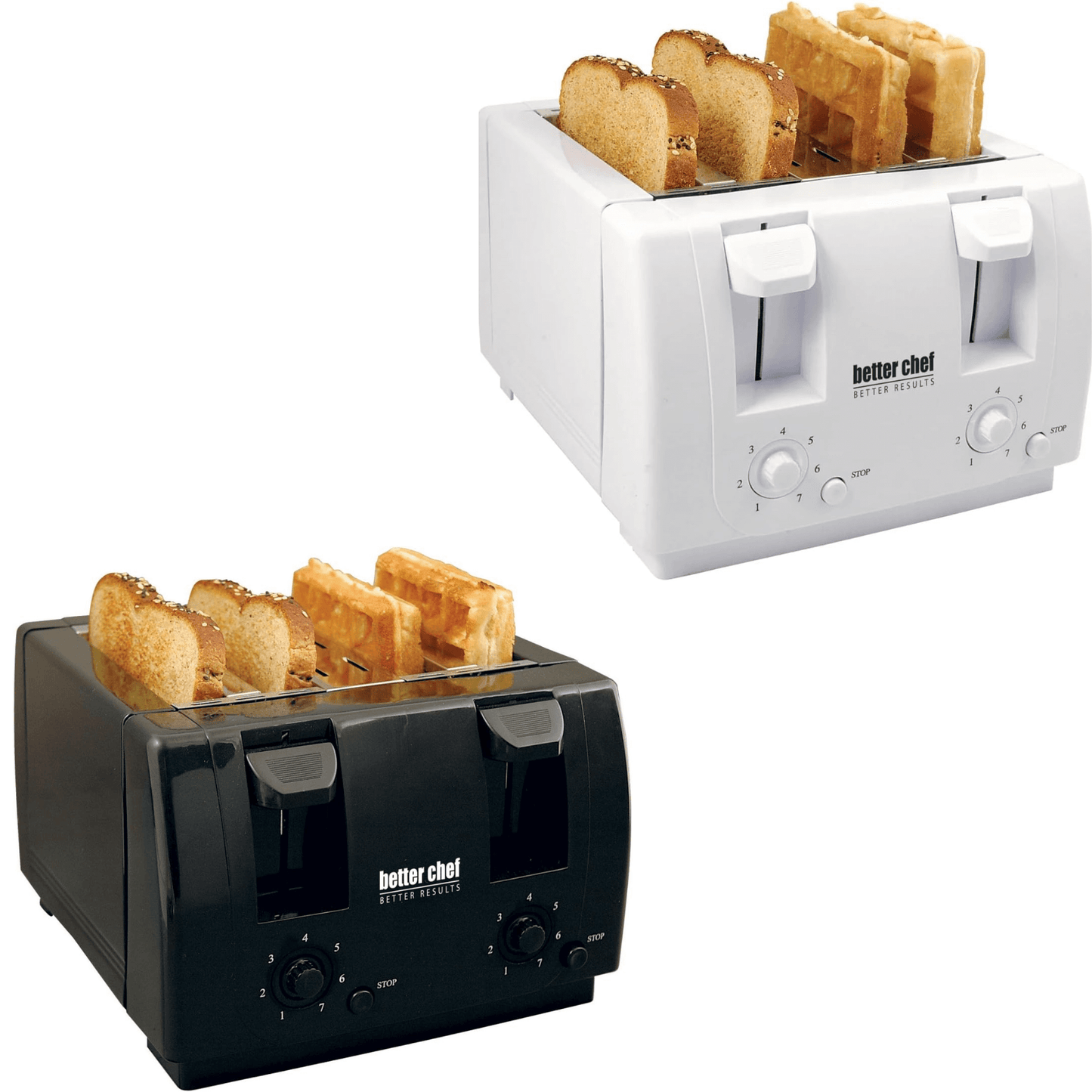 Wide Slot 4-Slice Dual Control Toaster