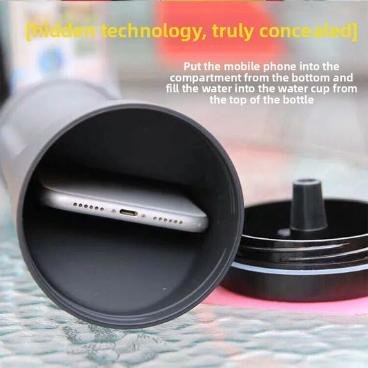 Hidden Compartment Layer Leak-proof Sports Water Bottle