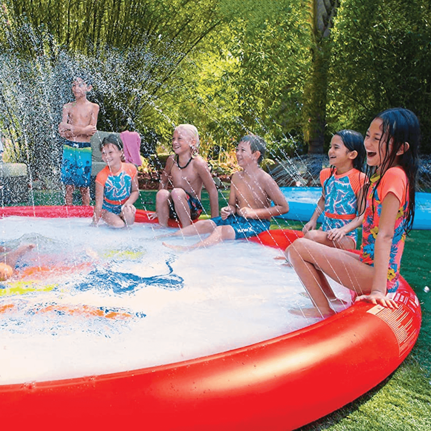 WOW Waterports Super Splash Pad 12' with Adjustable Sprinkler and Wading Pool