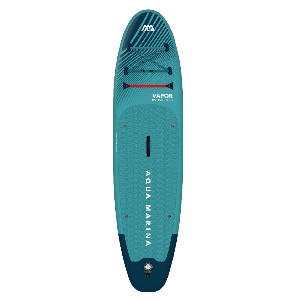 Aqua Marina Vapor BT-23VAP All-Around SUP W/ Sand Ripple Grooved EVA Footpad, 10FT (SAK60532)