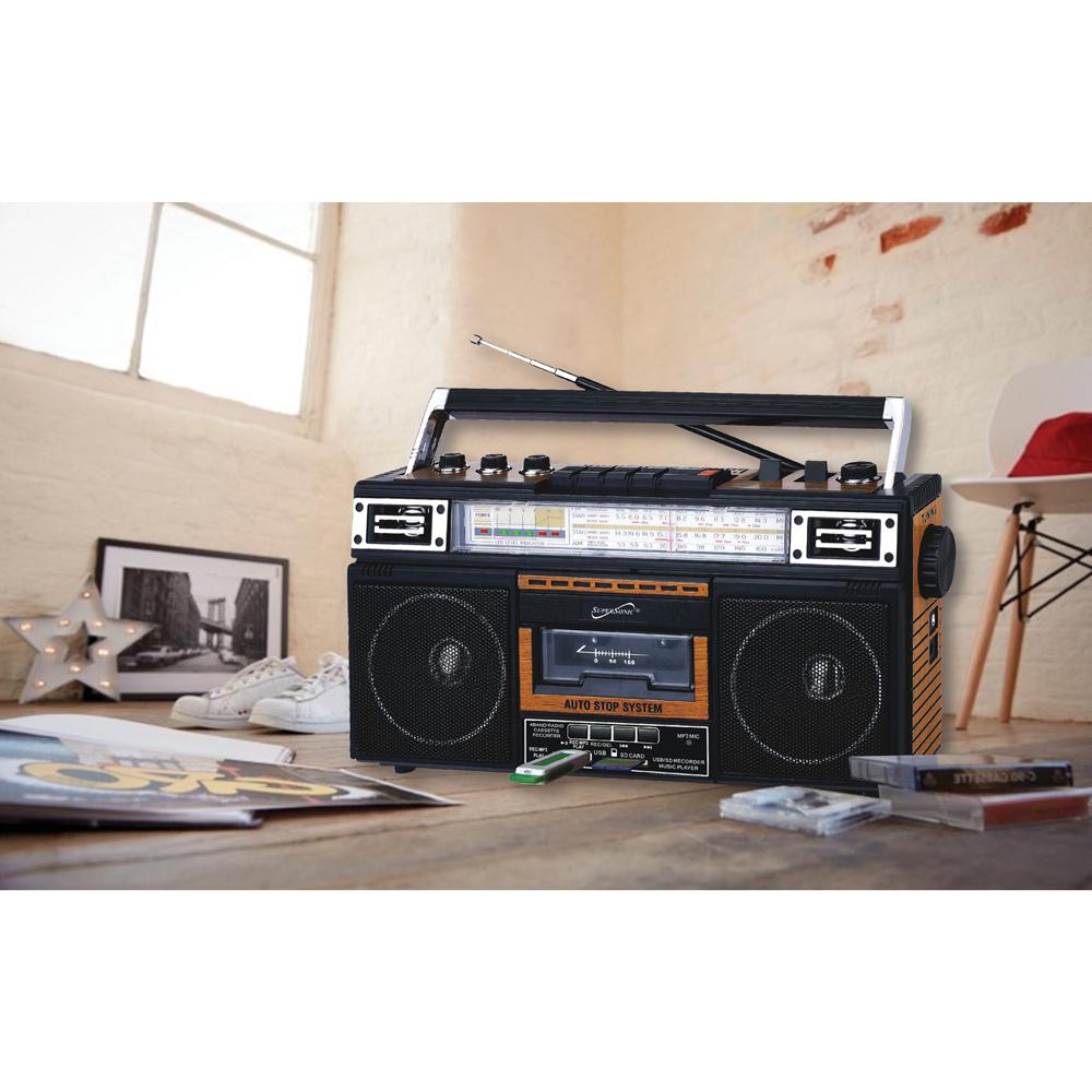 Radio & Cassette Player + CASSETTE to MP3 CONVERTER & Bluetooth (SC-3201BT)