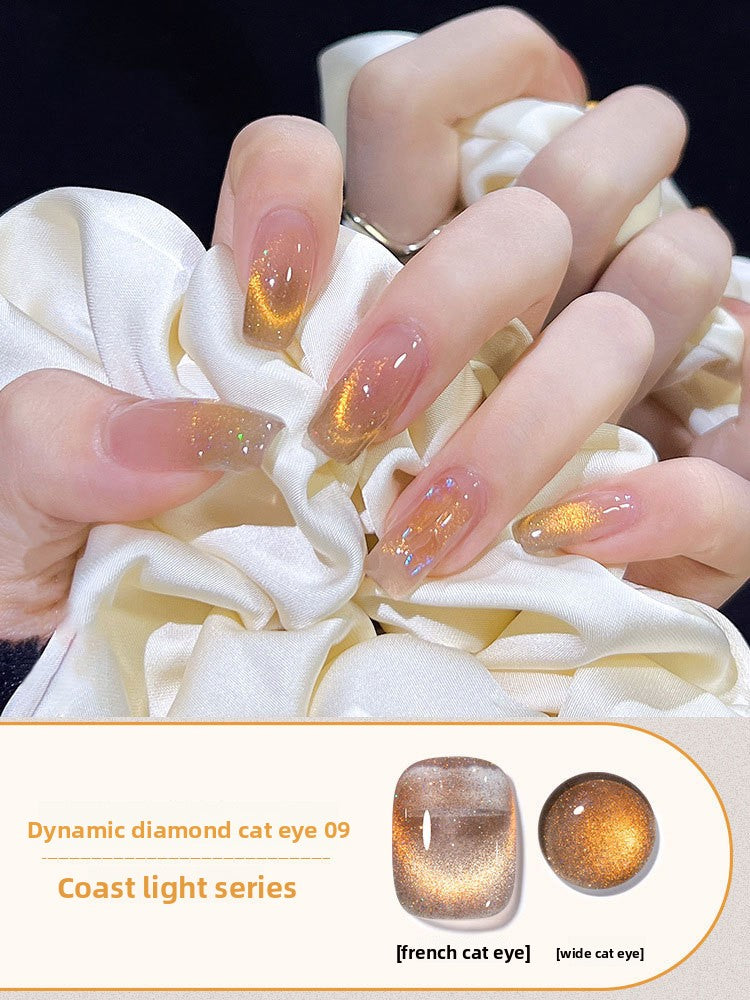 Crushed Diamond Crystal Cat Eye Nail Polish Glue