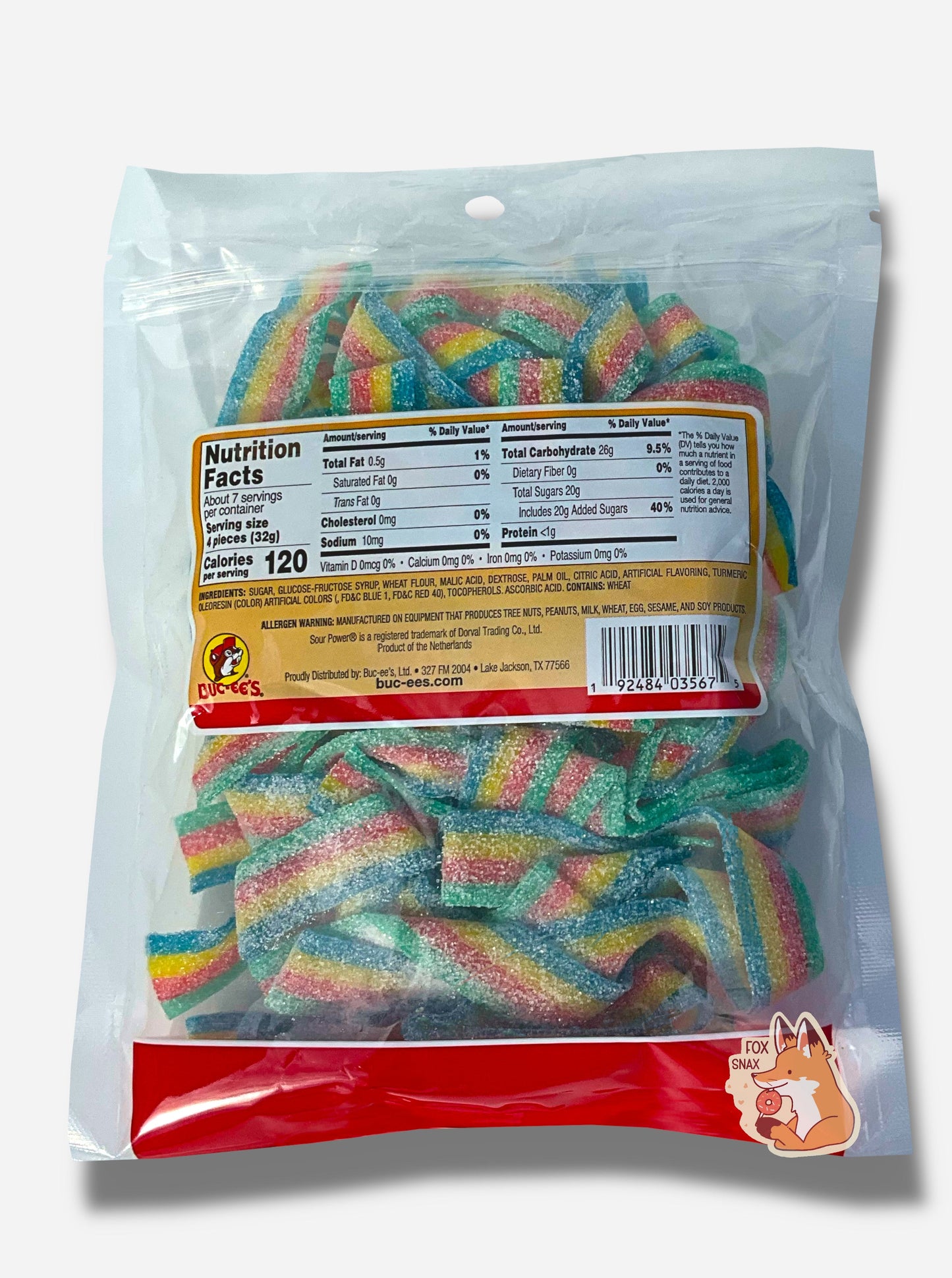 Buc-ee's Quattro Sour Power Candy Belts