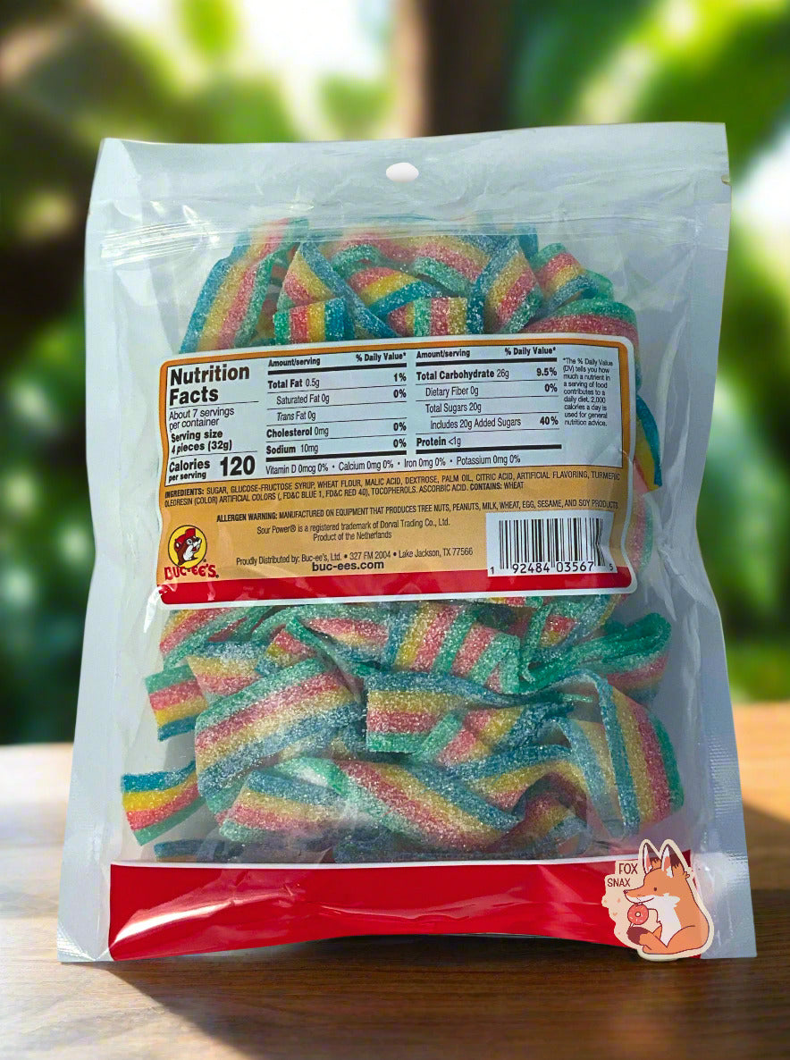 Buc-ee's Quattro Sour Power Candy Belts