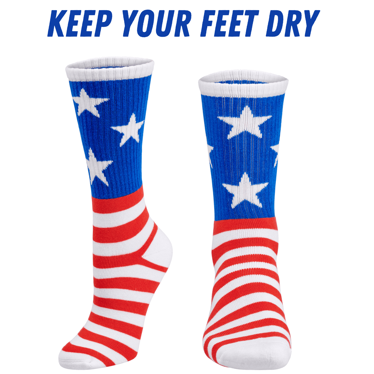 Bamboo Sports Red White and Blue Premium Bamboo Rayon Red, White, and Blue American Flag Socks Gift Box 3 Pair