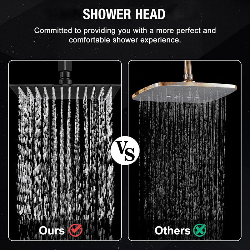 Matte Black Stainless Steel Shower Head