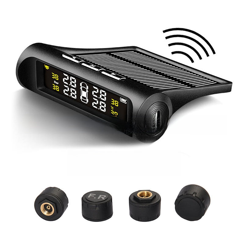 Solar Powered Car Tire Pressure Monitoring System