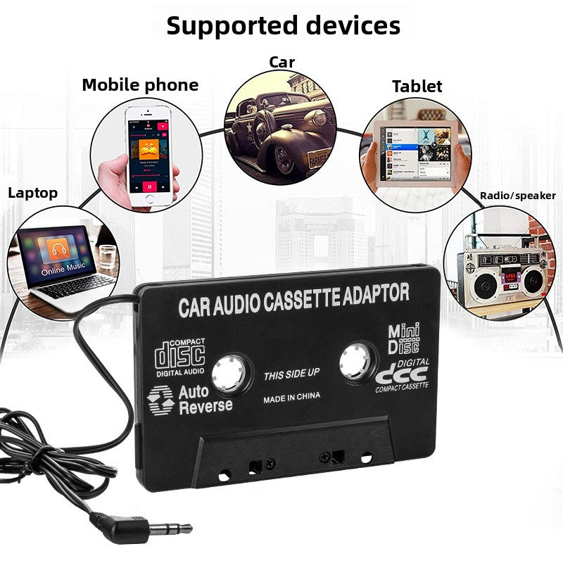 Car 3.5 mm Jack to Tape converter