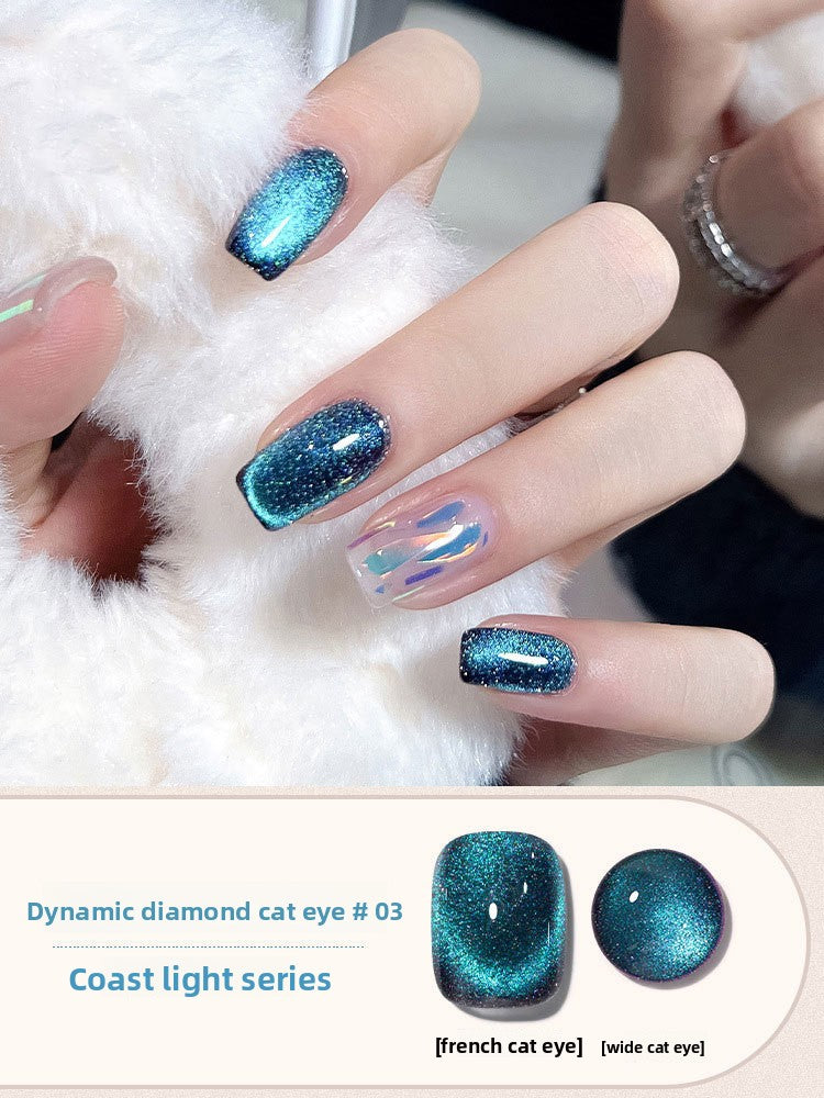 Crushed Diamond Crystal Cat Eye Nail Polish Glue