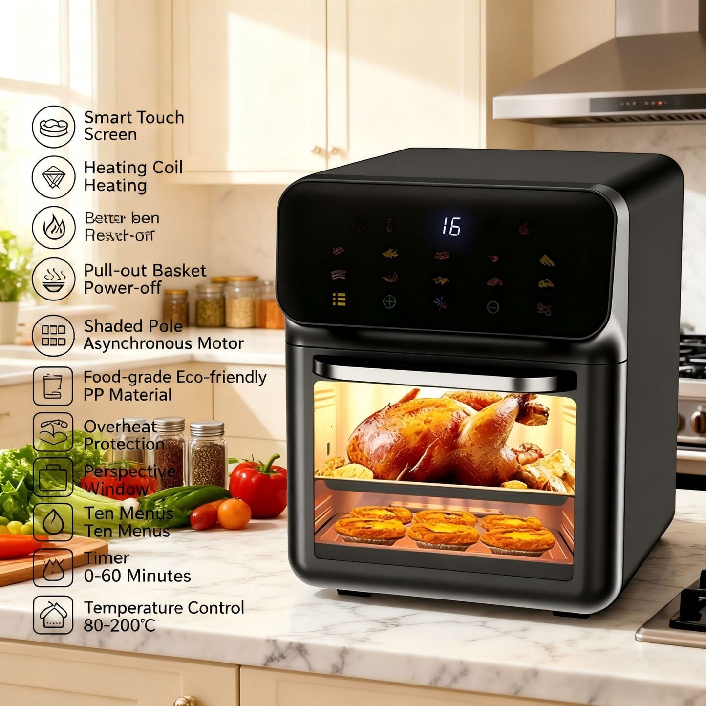Multifunctional Digital Air Fryer Oven