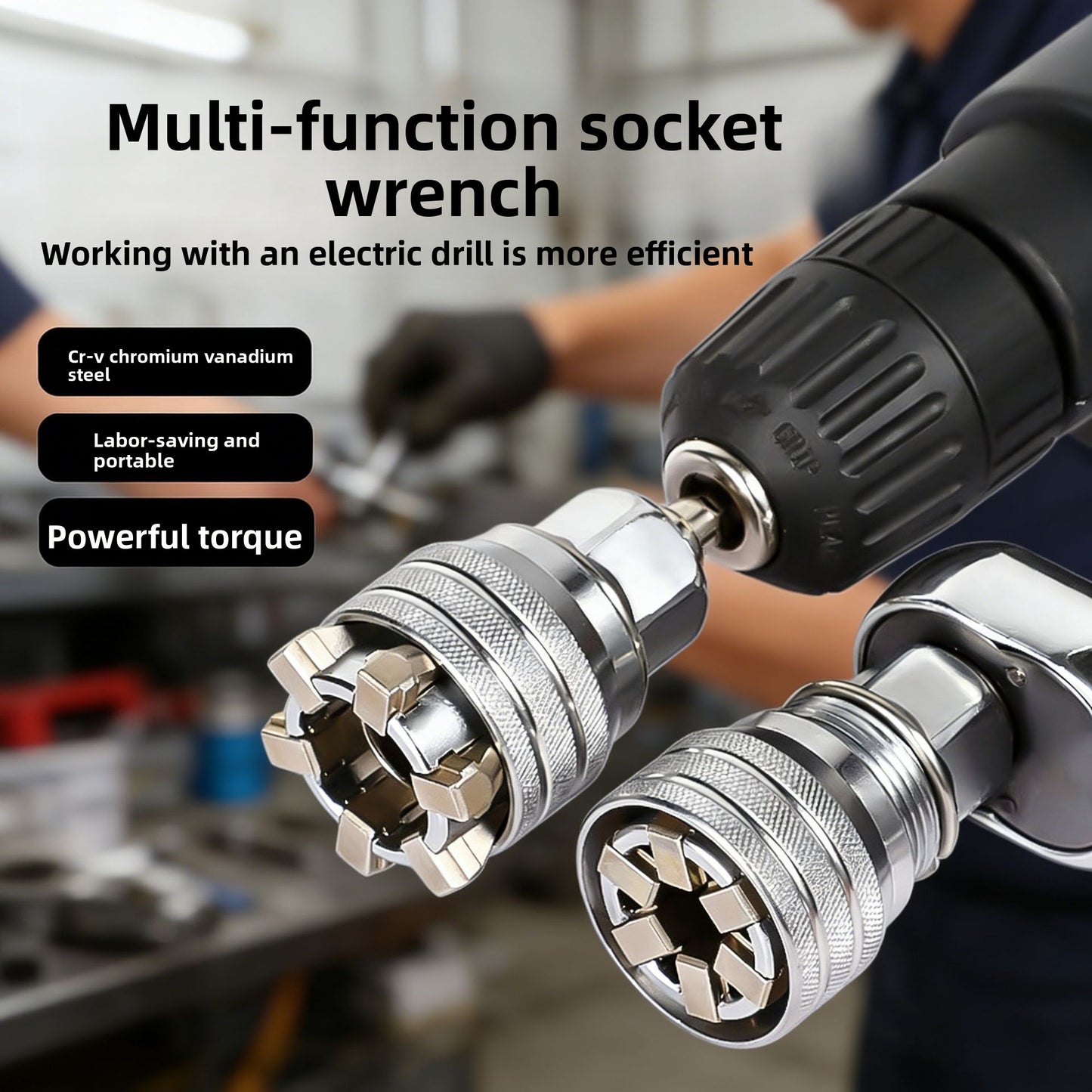 Adjustable Hex Magic Socket Set 9-21mm