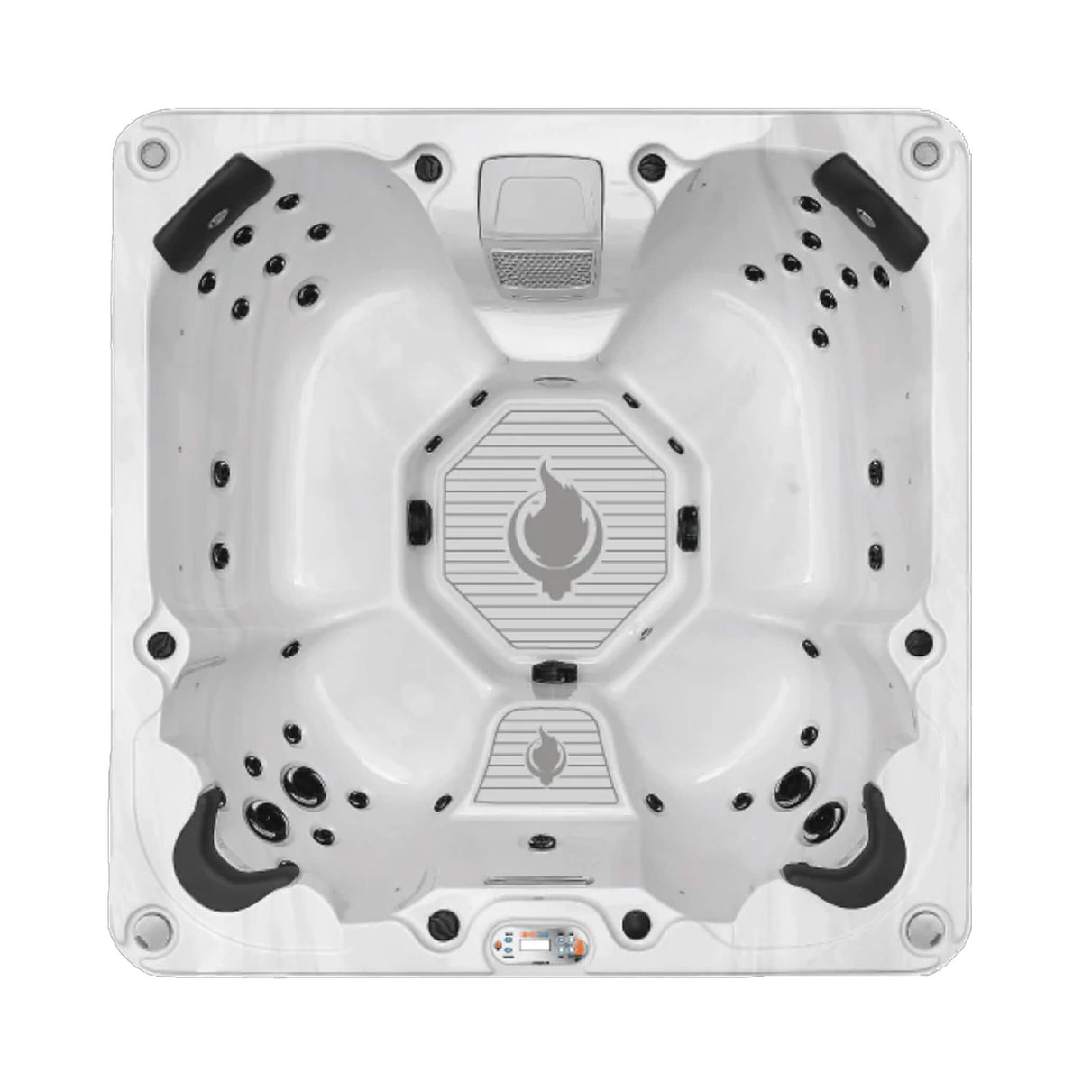 7-Person 240V Luxury 46-Jet Spa With Cascading Waterfall [LS7K] (SAK39604)