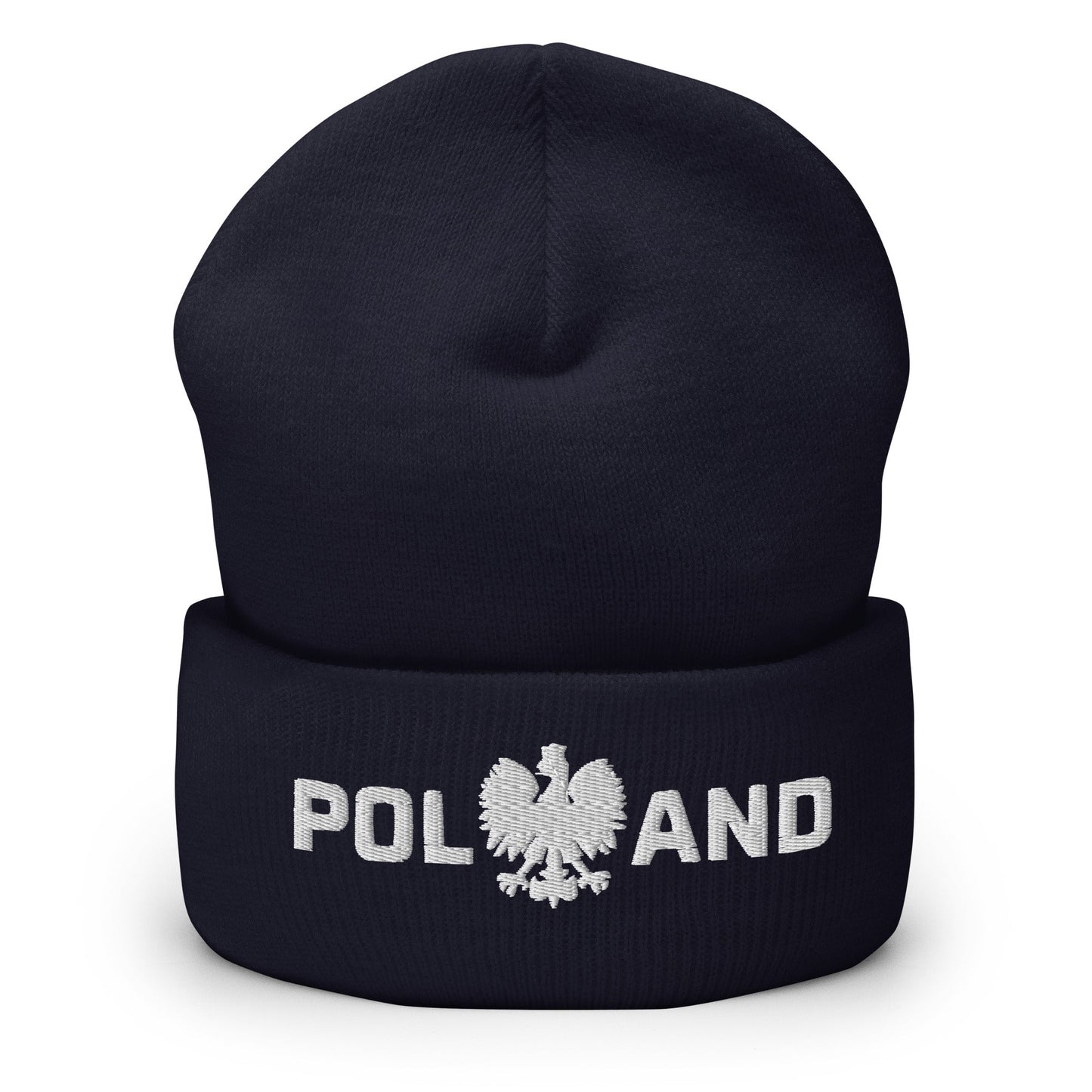 Poland With Polish Eagle Cuffed Skullie Hat