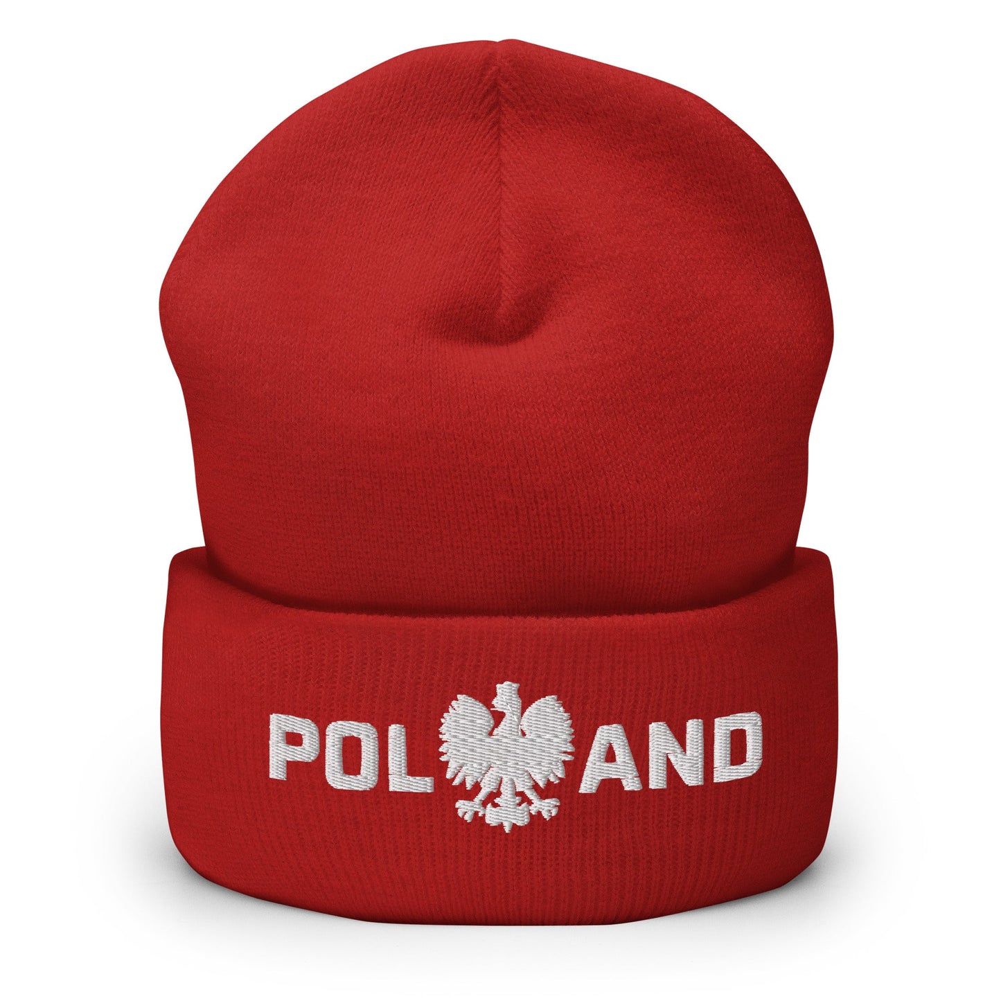 Poland With Polish Eagle Cuffed Skullie Hat
