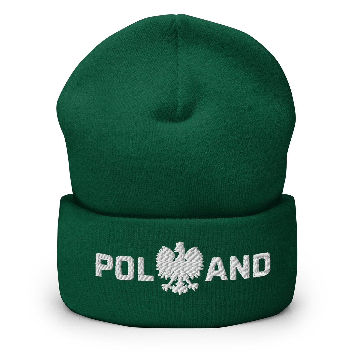 Poland With Polish Eagle Cuffed Skullie Hat