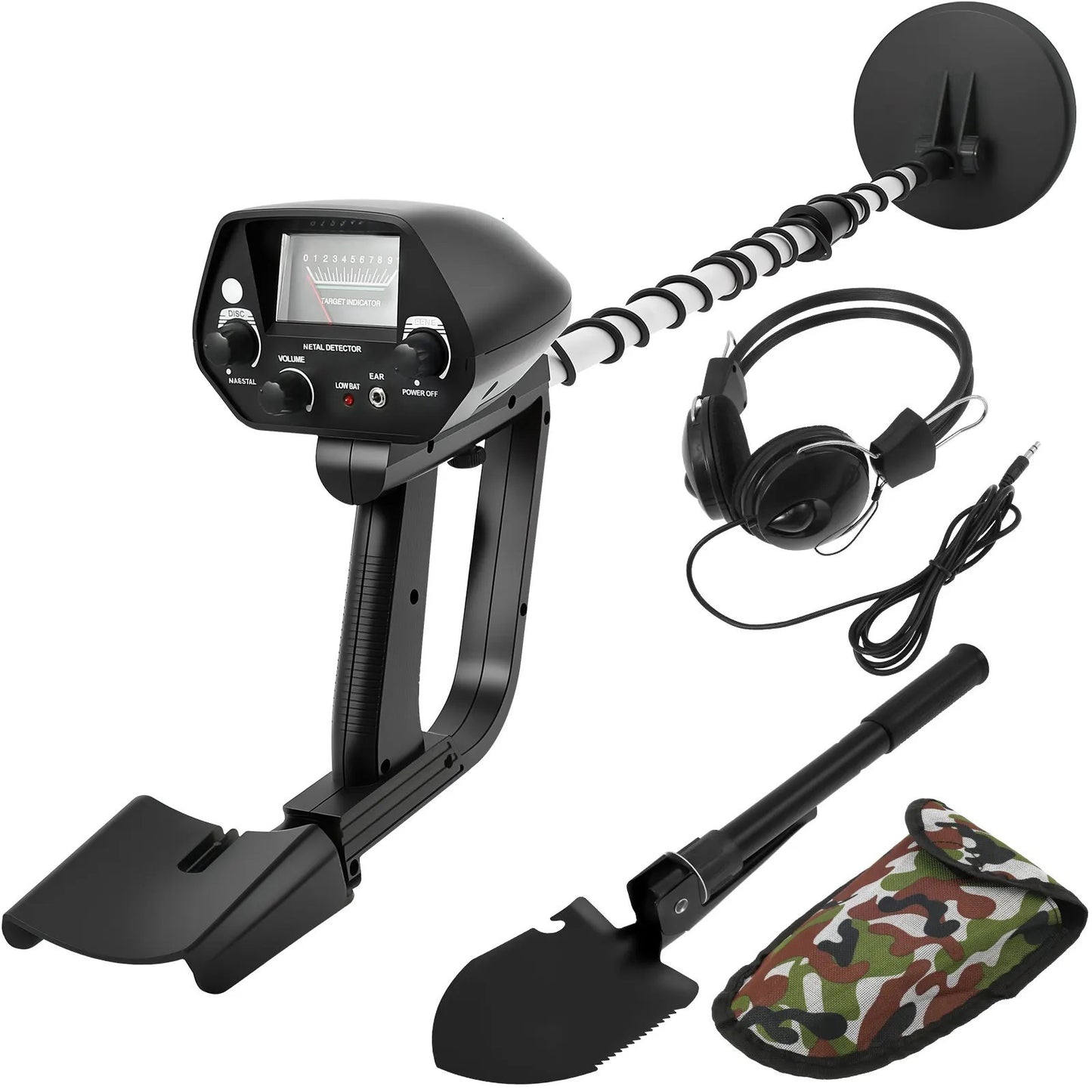 Underground Metal Detector with Adjustable Shaft