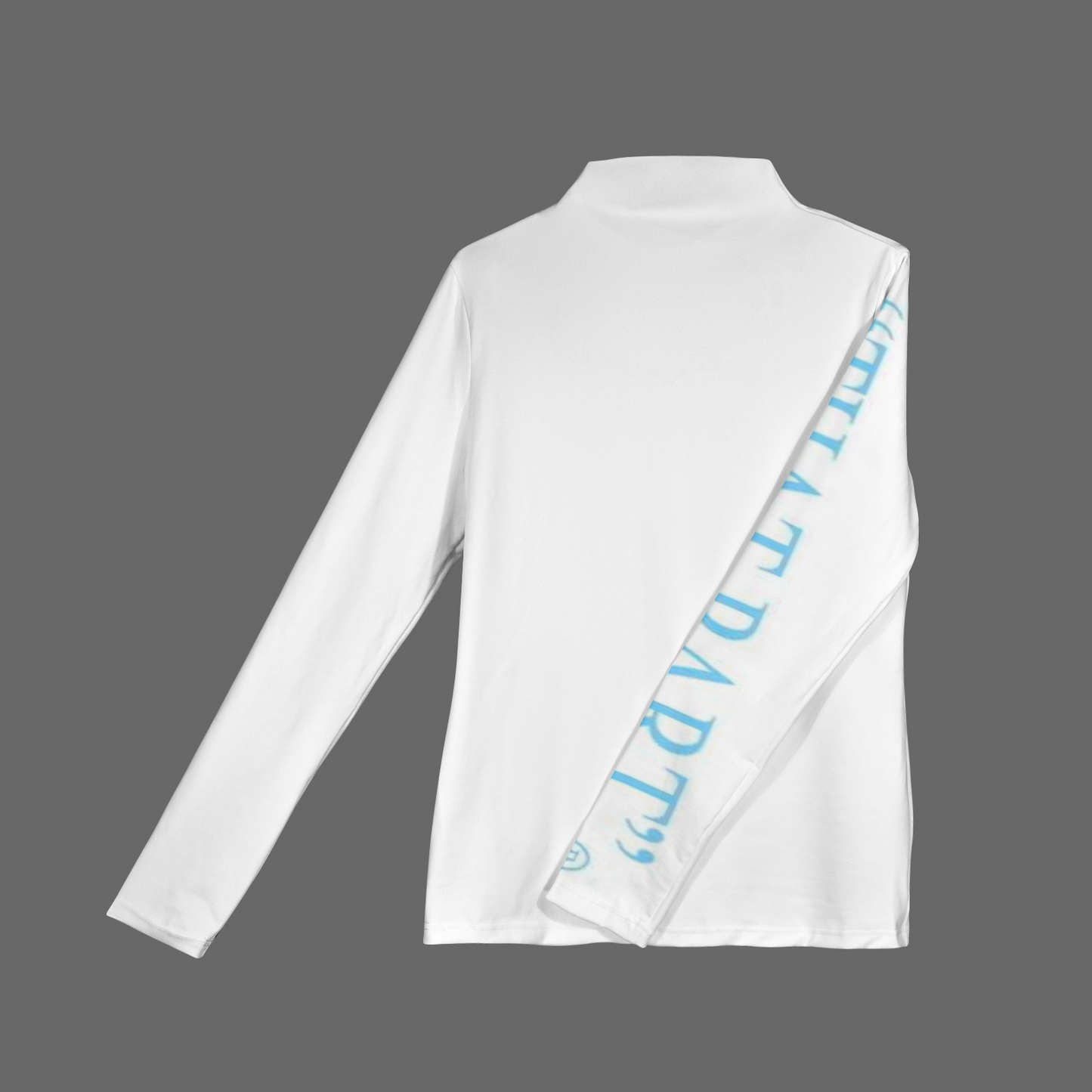 NEW!!! "THAT PART" branded (powder blue right sleeve) Longsleeve Turtleneck Slim T-Shirt