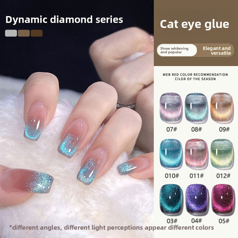 Crushed Diamond Crystal Cat Eye Nail Polish Glue