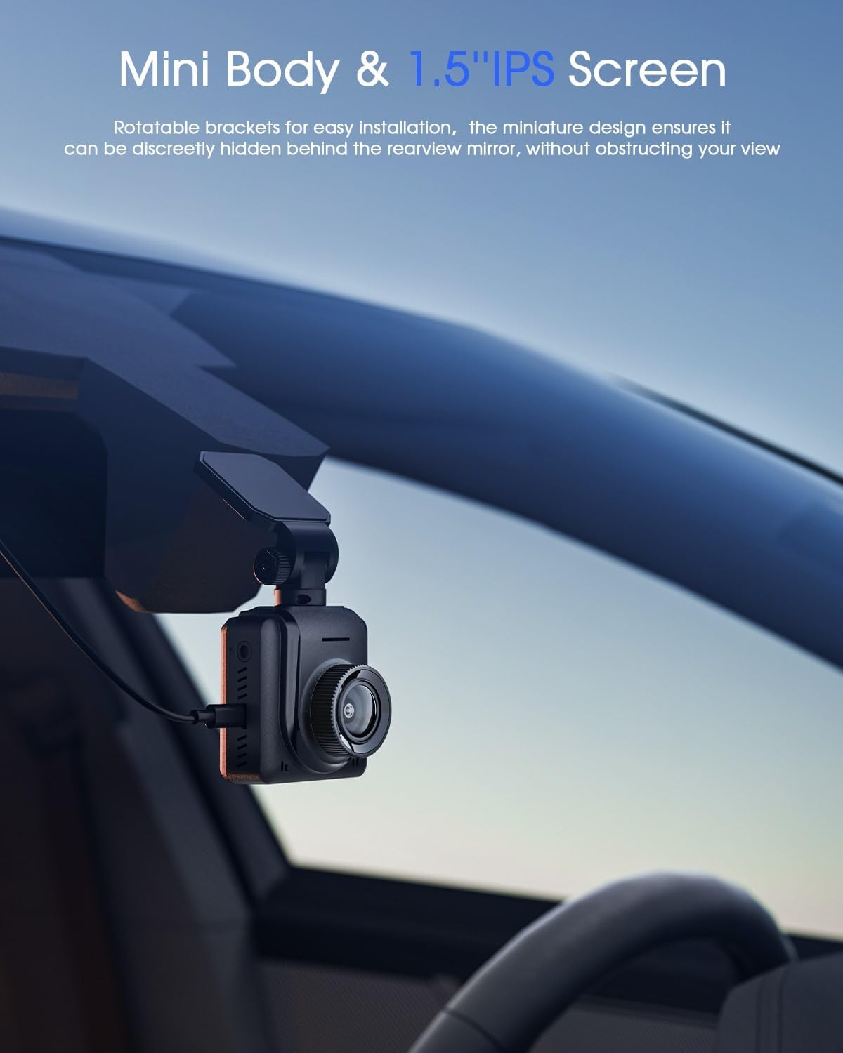 Zarre 2K WiFi Smart Dash Cam