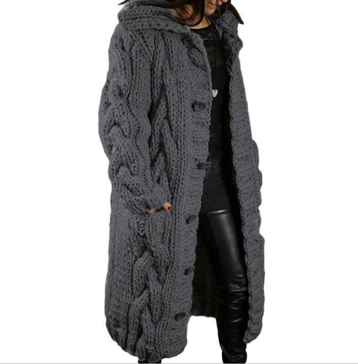 Multi-Color Cardigan, Large Size Sweater Jacket