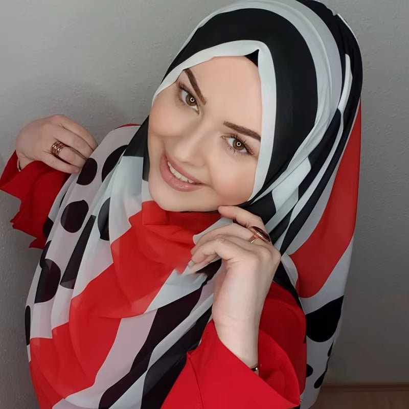 Bubble Chiffon Muslim Hijab Scarf – Elegant, Lightweight & Versatile