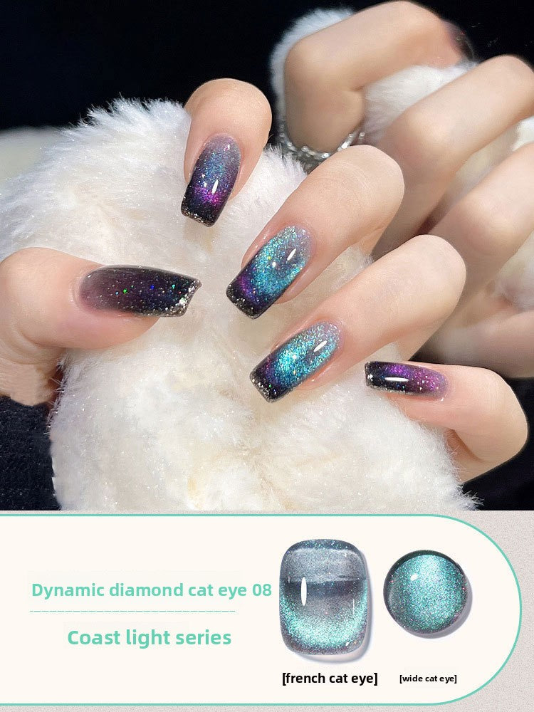 Crushed Diamond Crystal Cat Eye Nail Polish Glue