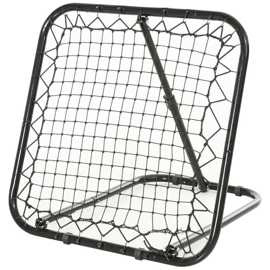 Soozier Adjustable Soccer Rebounder Portable Training Goal for Football Baseball Basketball Black