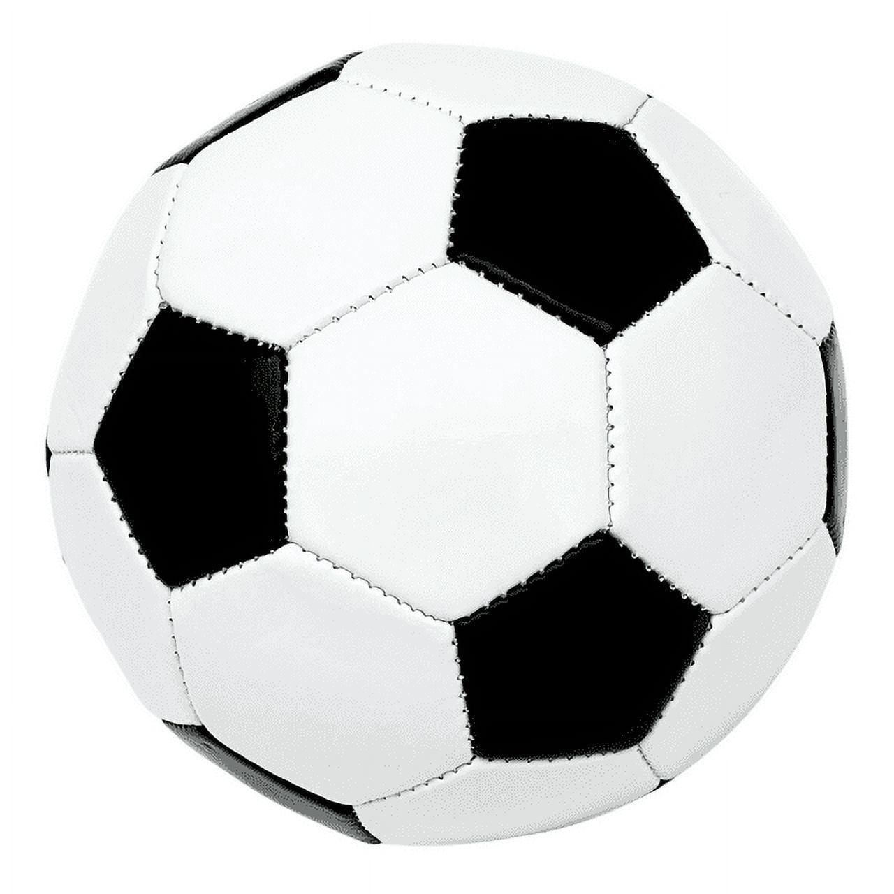 Durable Weatherproof Mini Soccer Ball – 6-Inch Lightweight Outdoor Kids' Ball in Black and White
