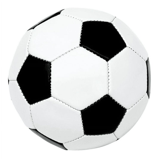 Durable Weatherproof Mini Soccer Ball – 6-Inch Lightweight Outdoor Kids' Ball in Black and White