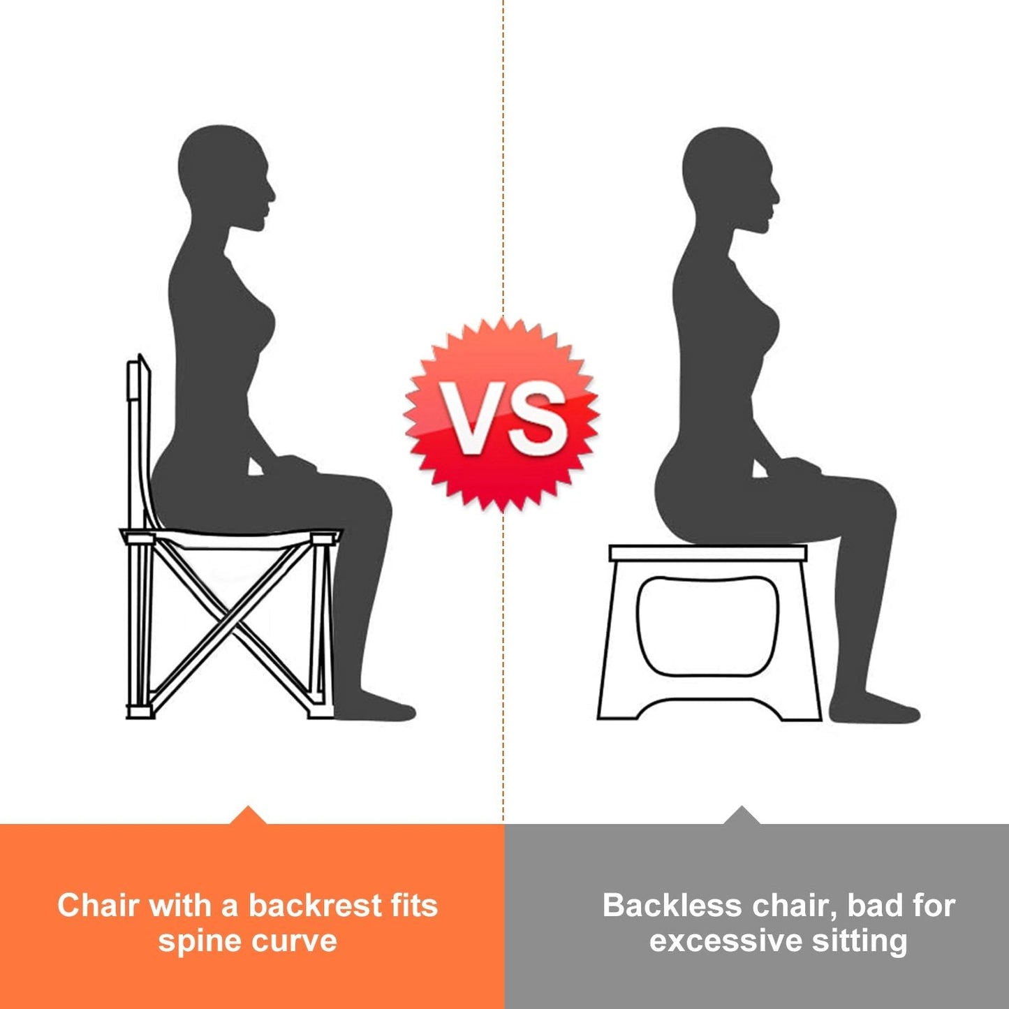 Portable Camping Chair with Adjustable Canopy - Lightweight Folding Design for Sunshade