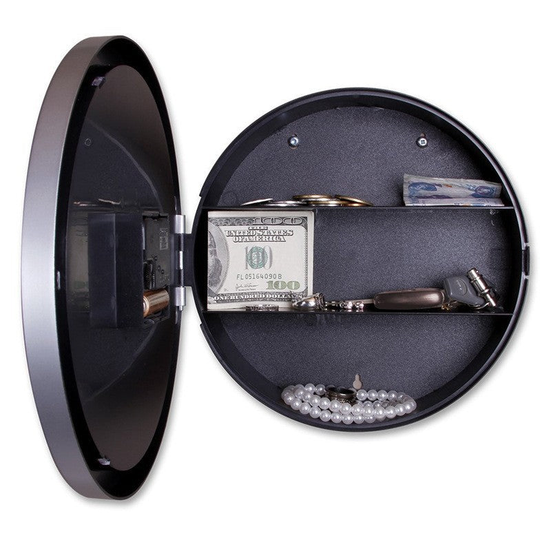 Hidden Safe Wall Clock with LED Display