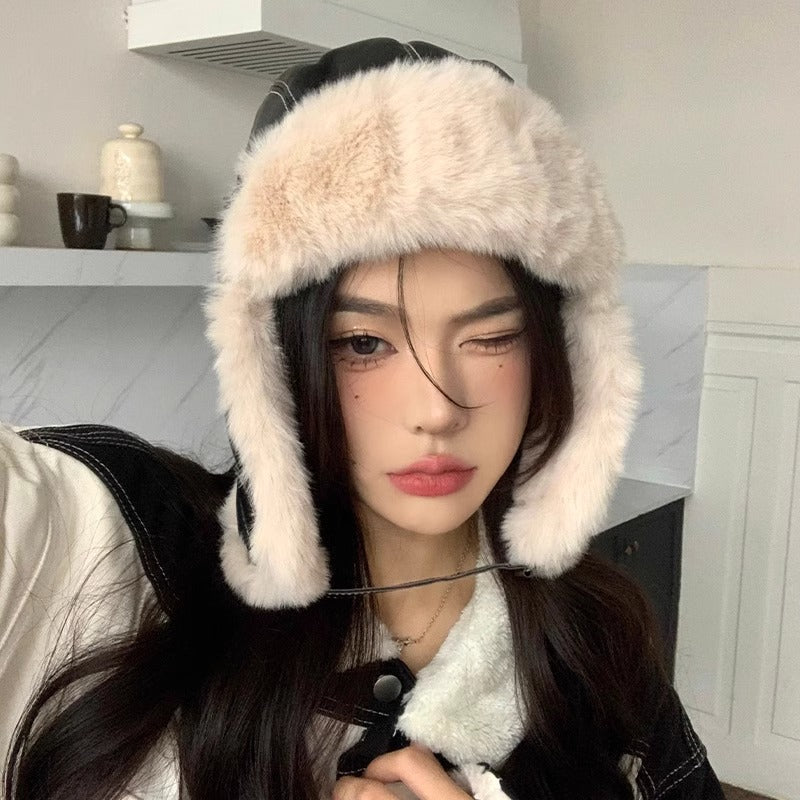 Wool Blend Hoodie Hat