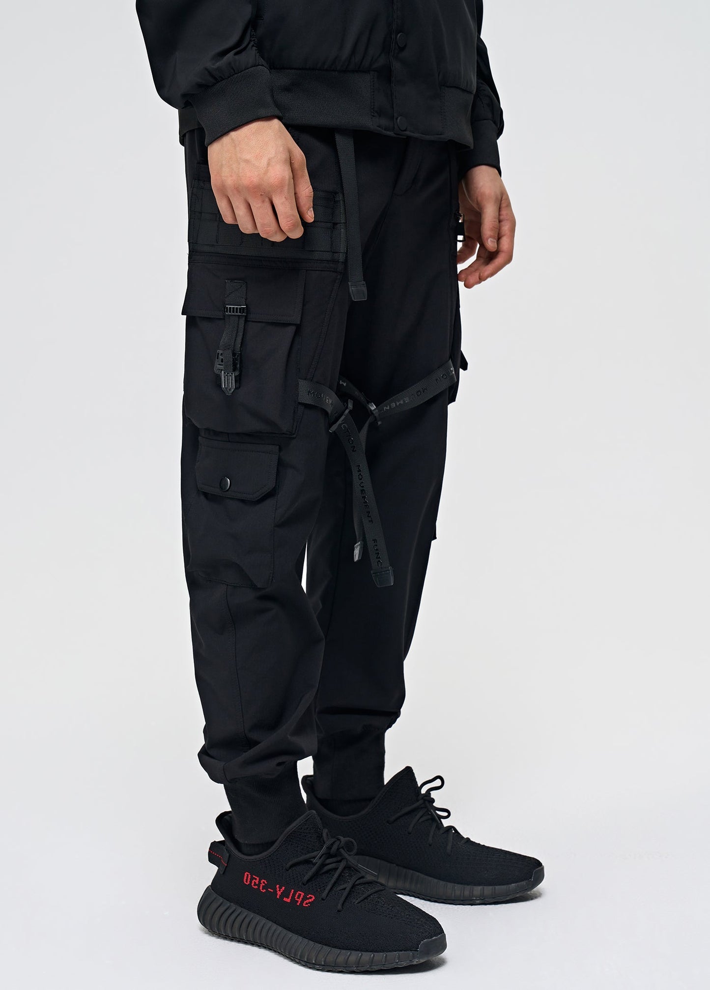 APP172 Black Techwear Pants