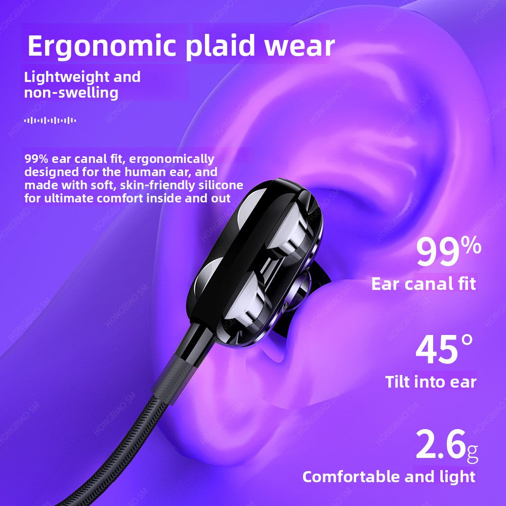 Quad-Core Heavy Bass Earphones