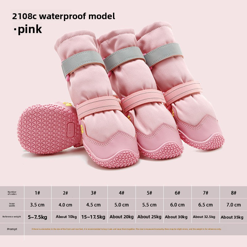 Reflective Waterproof Dog Shoes