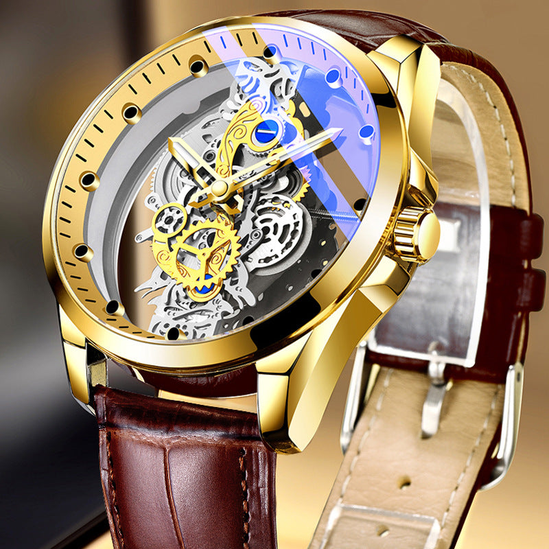 Transparent Stainless Steel Watch