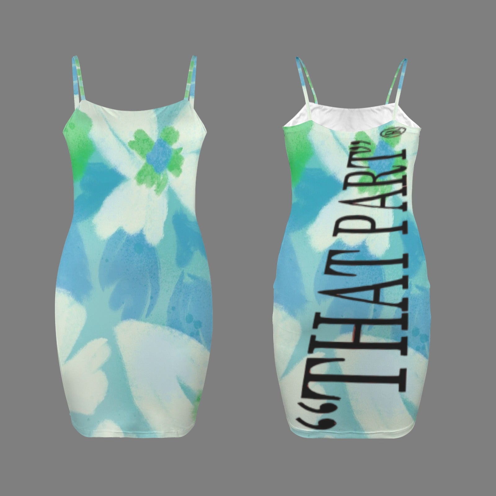 Blue Cloud Bodycon REAR