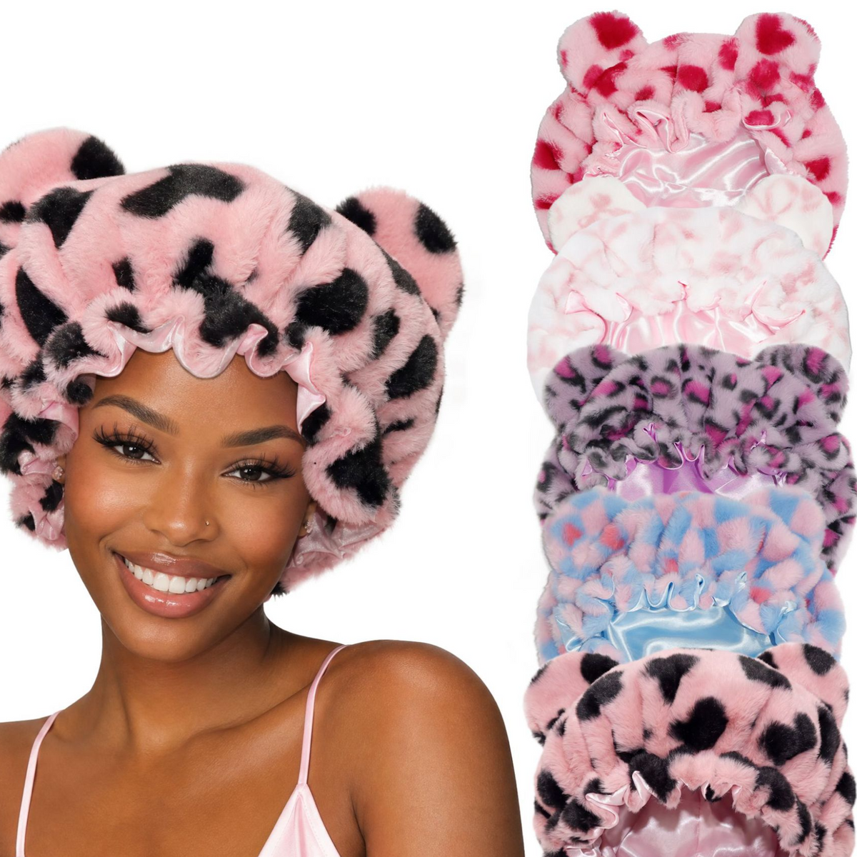 Plush sleeping cap