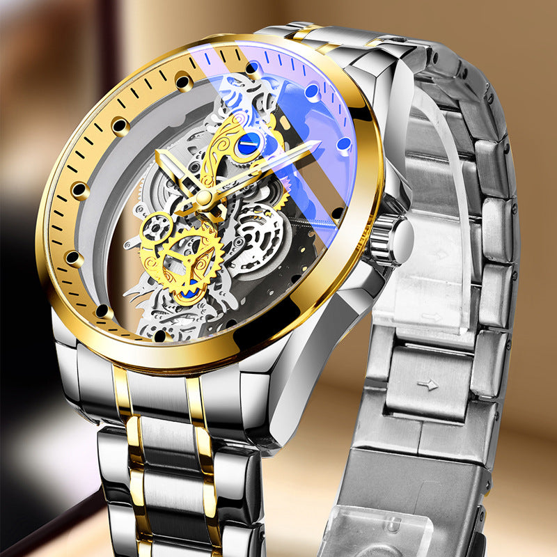 Transparent Stainless Steel Watch