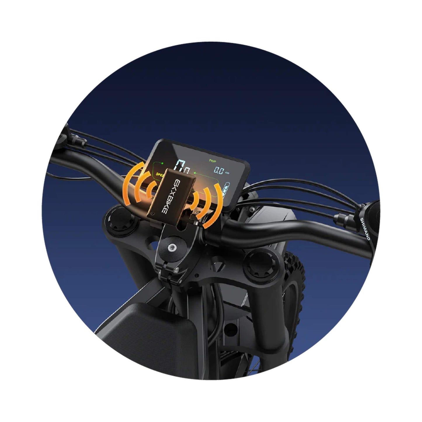 EKX E6 3000W 52V/40AH Premium Electric Carbon Steel Off-Road Mountain Dirt Bike (SAK18315)