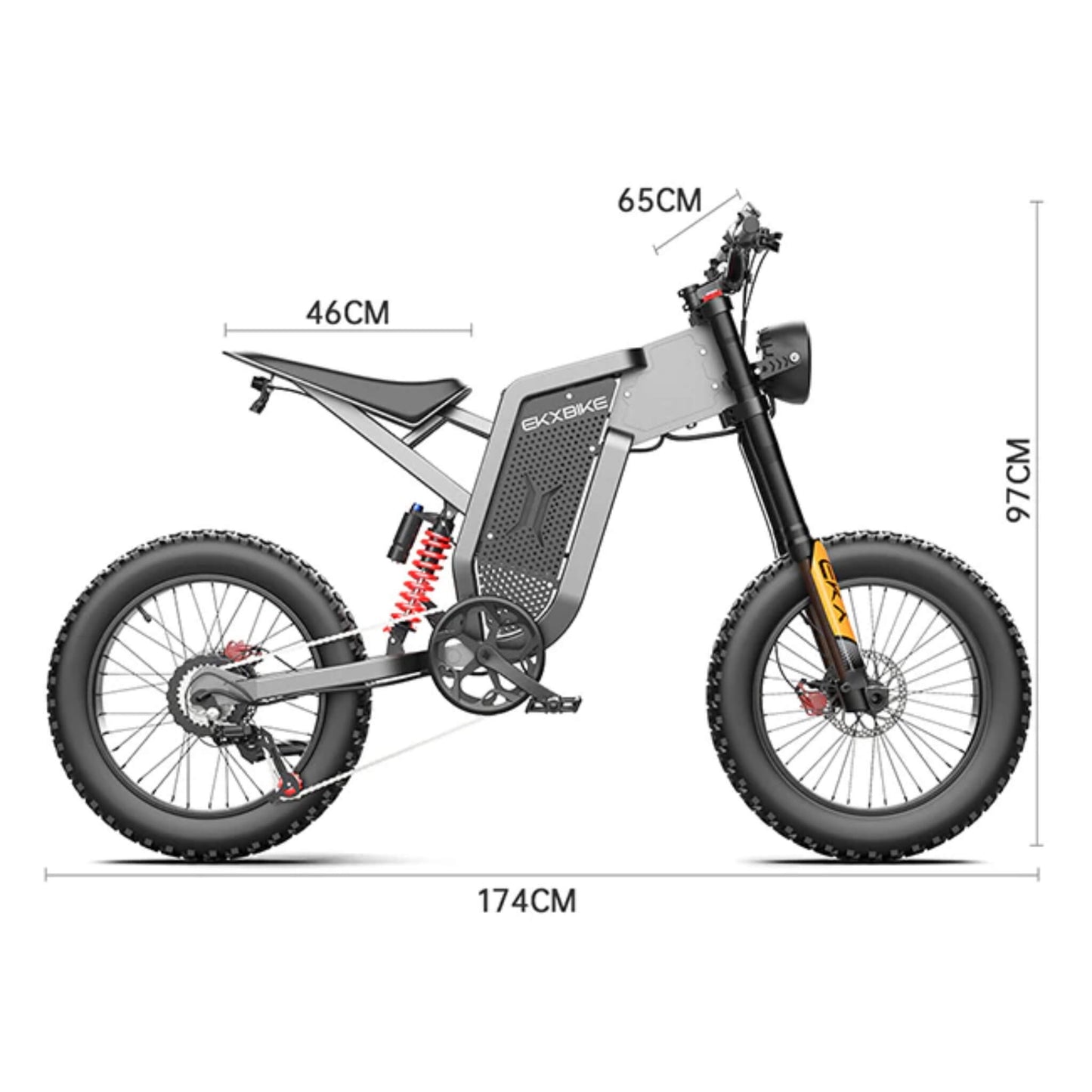 EKX X21 2000W 48V/35AH Premium Electric Off-Road Mountain Dirt Bike (SAK92745)