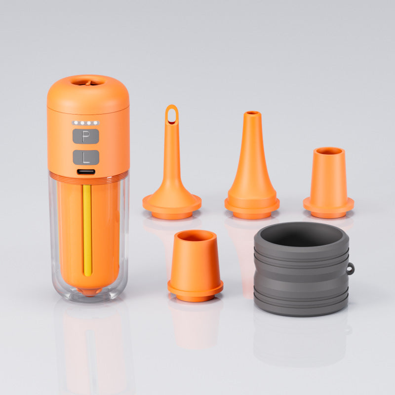 Portable Dual-Purpose Inflatable Pump with LED Light