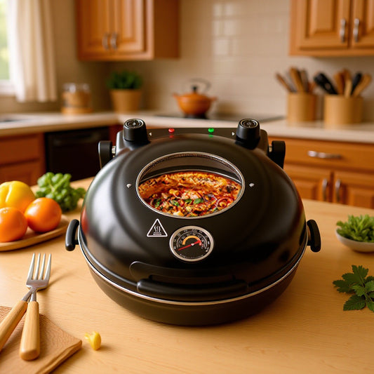 Electric Pizza Maker Grill Machine with Thermostat