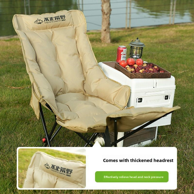 Adjustable Padded Portable Folding Chair for Outdoor Camping