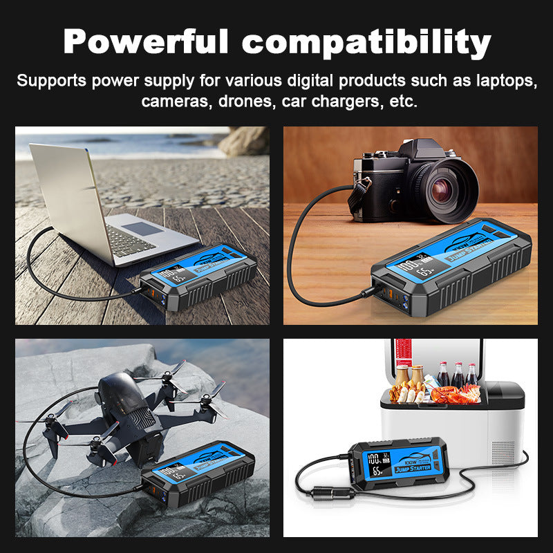 24000mAh Car Jump Starter with 100W Fast Charging