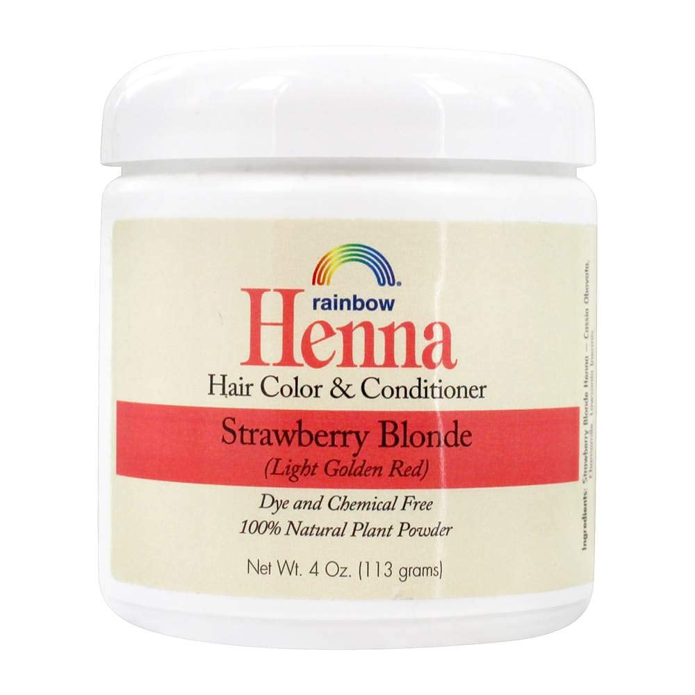 Rainbow Research Henna Hair Color & Conditioner – Persian Strawberry (Light Golden Red, 4 oz)