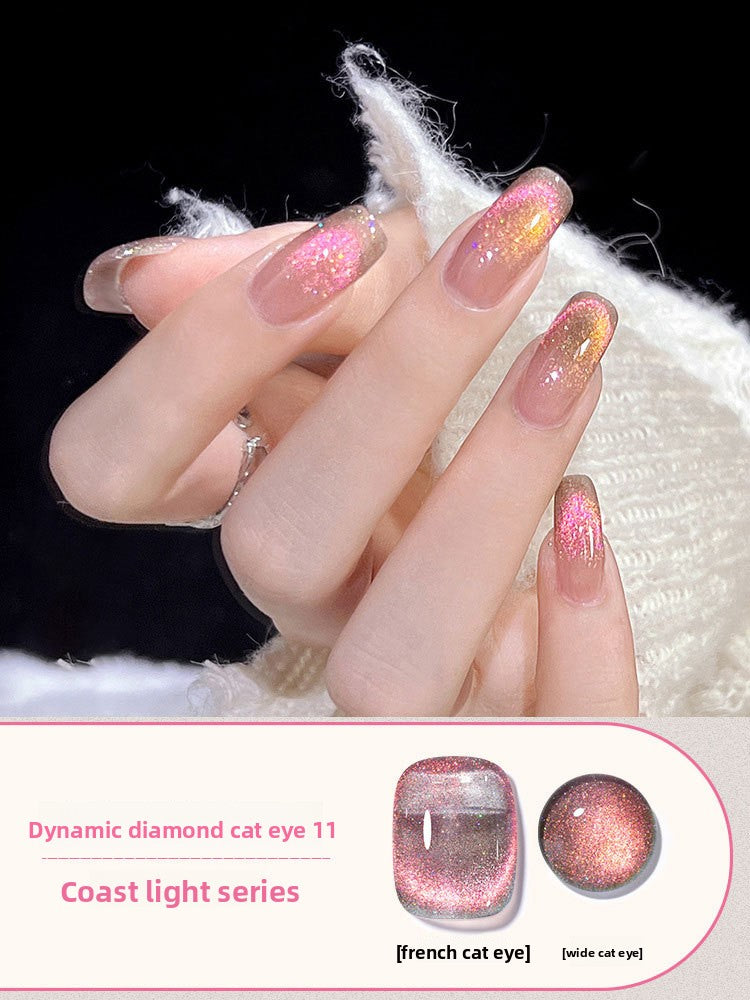 Crushed Diamond Crystal Cat Eye Nail Polish Glue