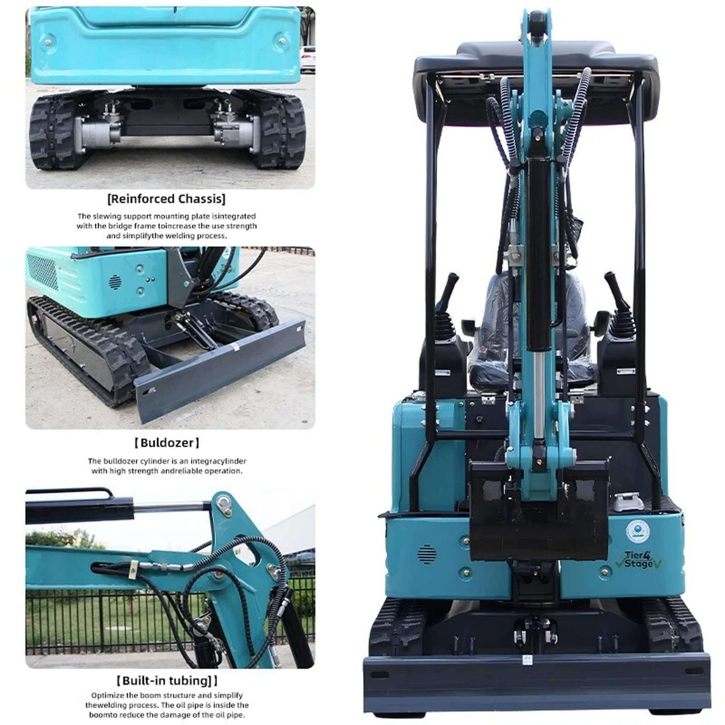 Heavy Duty Mini 1.8T Excavator Crawler Digger With Hydraulic Thumb (SAK83917)