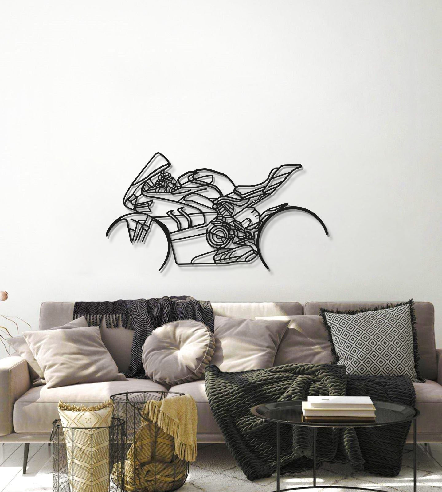 V4SP Metal Motorcycle Wall Art Limited Stock - MT1105