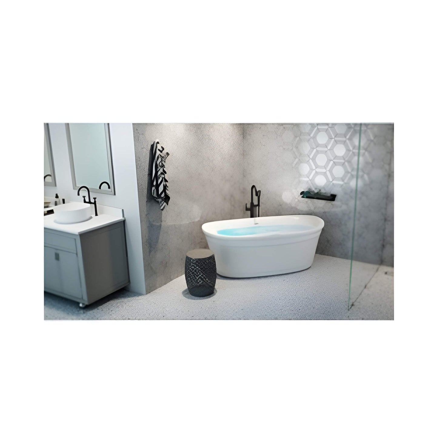 Jacuzzi Arga 67" Classic Swirlpool™ Whirlpool Bathtub [JAGF6735PCL6IPW/M] (SAK85401)